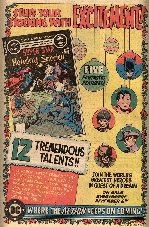 House ad for Super-Star Holiday Special 1980 (DC Special Series)